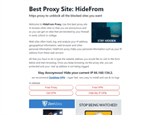 Tablet Screenshot of hidefrom.com